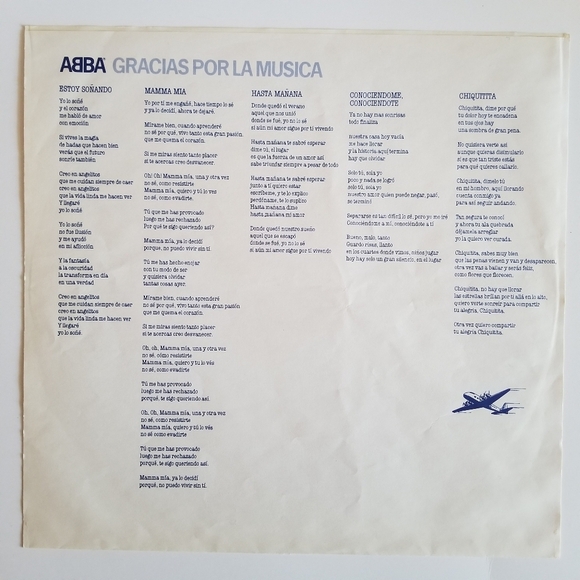 ABBA Gracias Por La Musica Vinyl Record LP Spanish Language Album - Picture 6 of 10